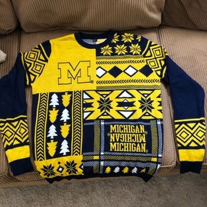 Michigan Sweater, Xmas Ugly, great condition!